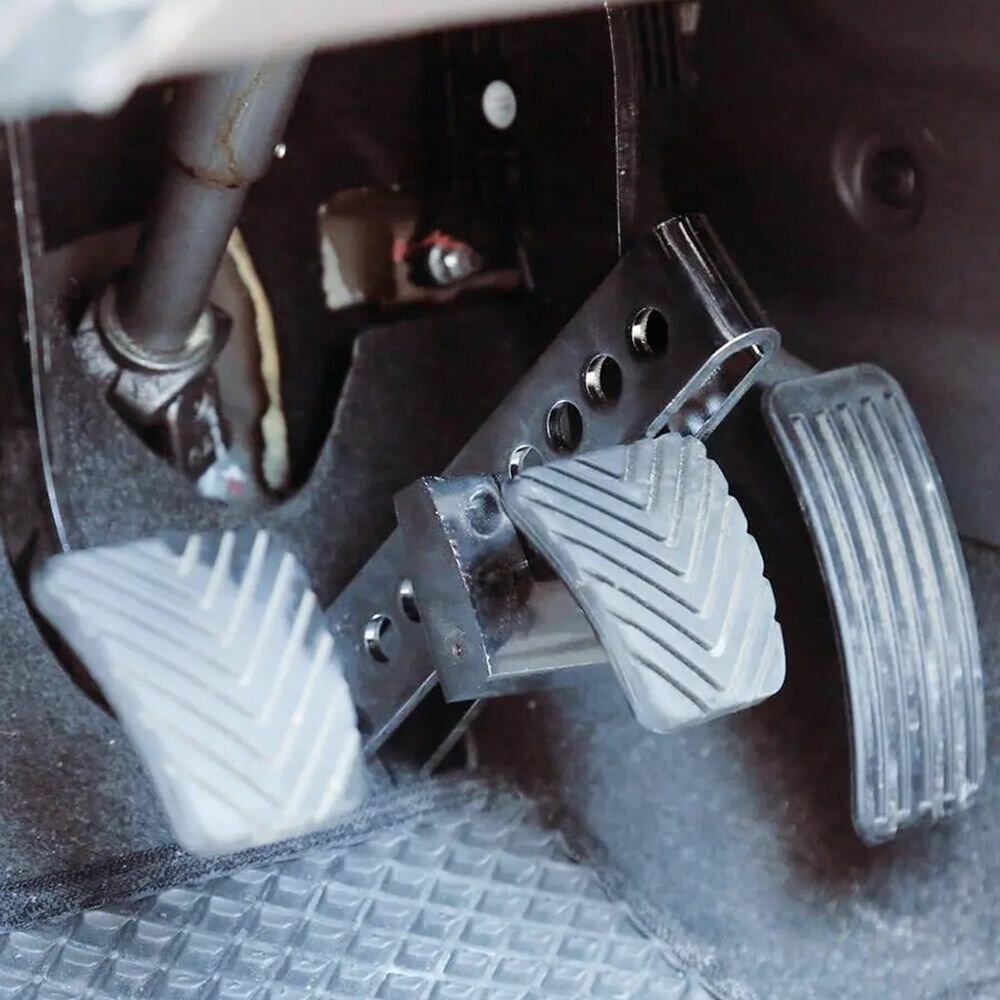 Universal Stainless Steel Car Lock for Brake & Clutch Pedals