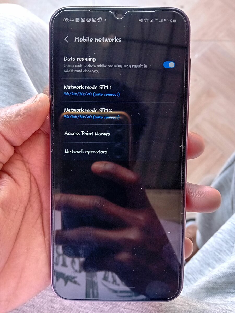 Phone Samsung galaxy A14 5G network