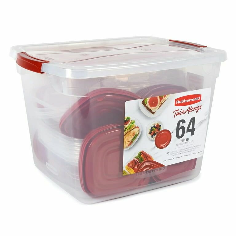 Rubbermaid 64-piece containers