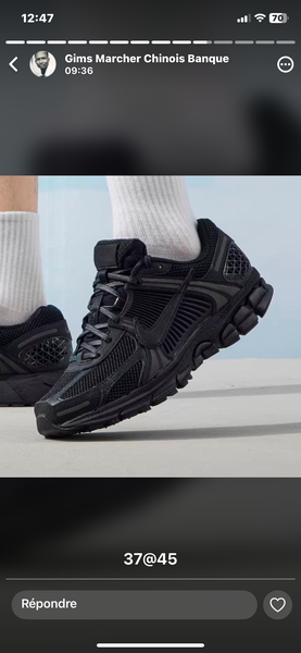 Baskets Noires Sport Homme