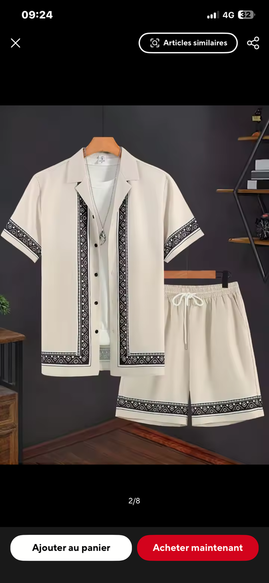 Ensemble estival chic homme