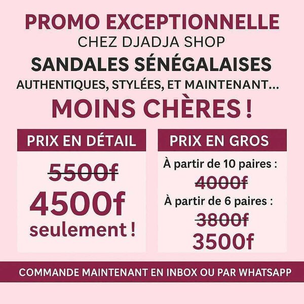 Sandale sénégalaise