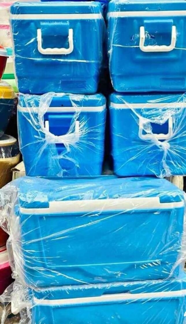 Glacière portable bleue