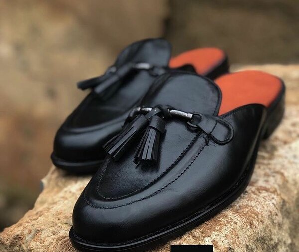 Mules en cuir élégantes homme