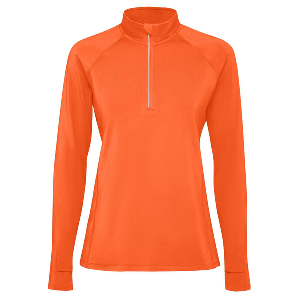 Pull polaire orange femme