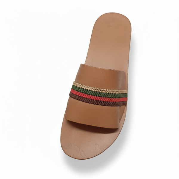 Claquette en cuir unisexe