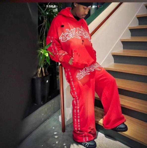 Stylish Unisex Red Tracksuit