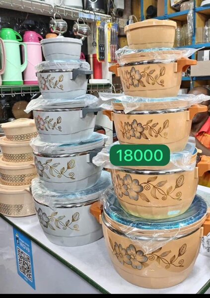 Lot de contenants alimentaires décorés