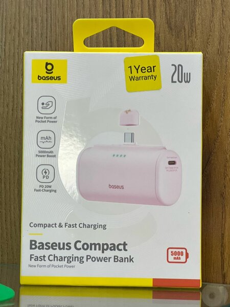 Baseus Compact Fast Charging  Power Bank Type C Edition