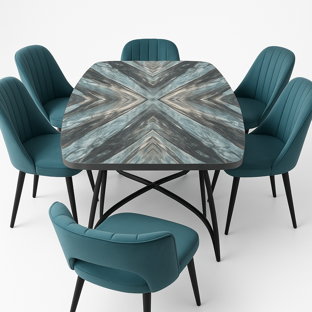 Обеденный стол со стульями