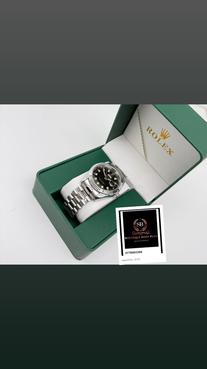 Montre Rolex Luxe Inoxydable