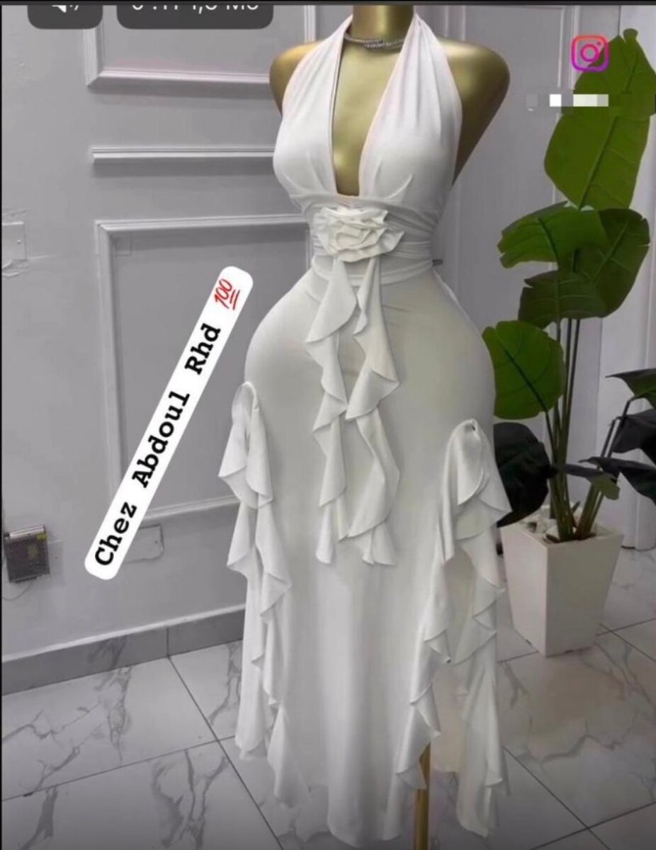 Robe longue dos nu élégante