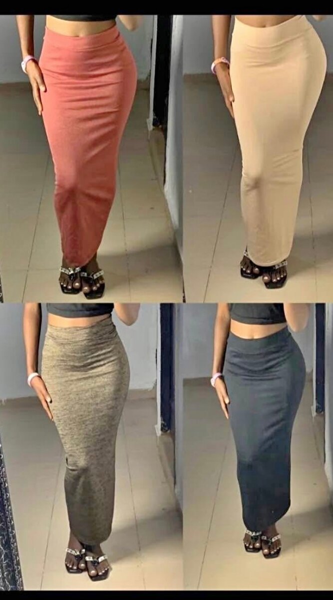 Jupe longue stretch élégante