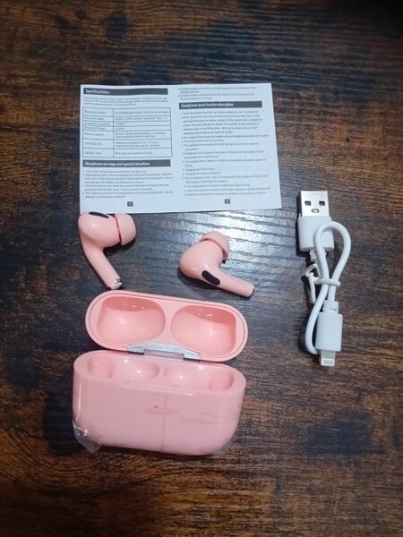Écouteurs Bluetooth rose