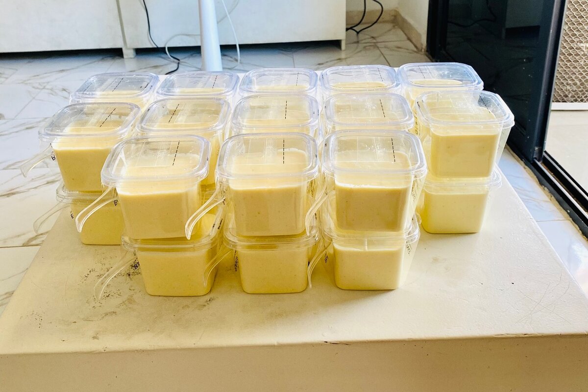 Dessert crémeux en portions pratiques