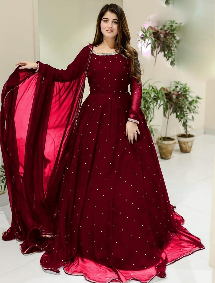 3 piece women stitched Embroidered Maxi suit