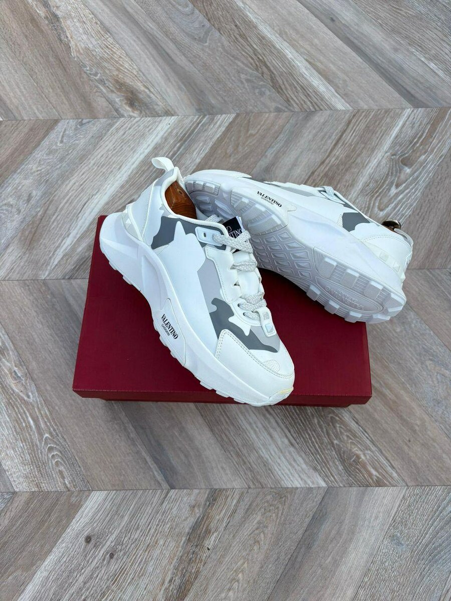 Baskets mode blanches homme