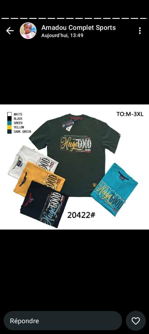 T-shirts sportifs homme M-3XL