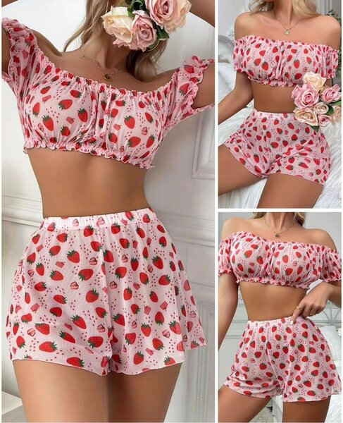 Ensemble deux pièces fraises