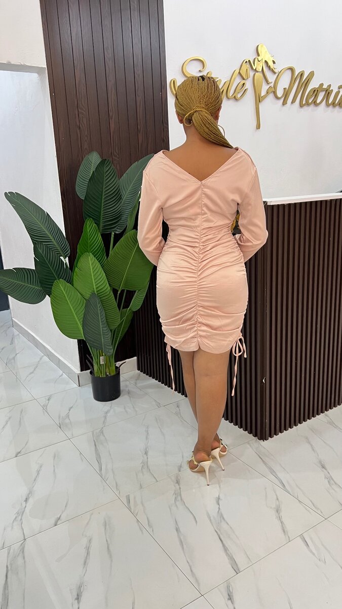 Satin Body Con Dress
