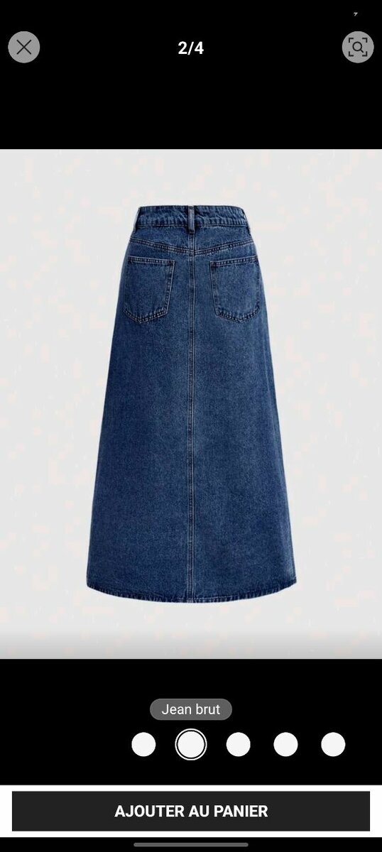 JUPE EN JEAN LONGUE ÉLÉGANTE