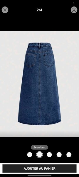 JUPE EN JEAN LONGUE ÉLÉGANTE