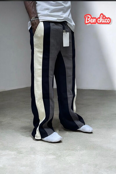 Pantalons À Bandes Colorées Homme