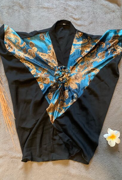 Boubou petite fille avec foulard