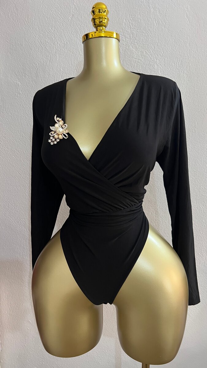 Body noir élégant pour femmes