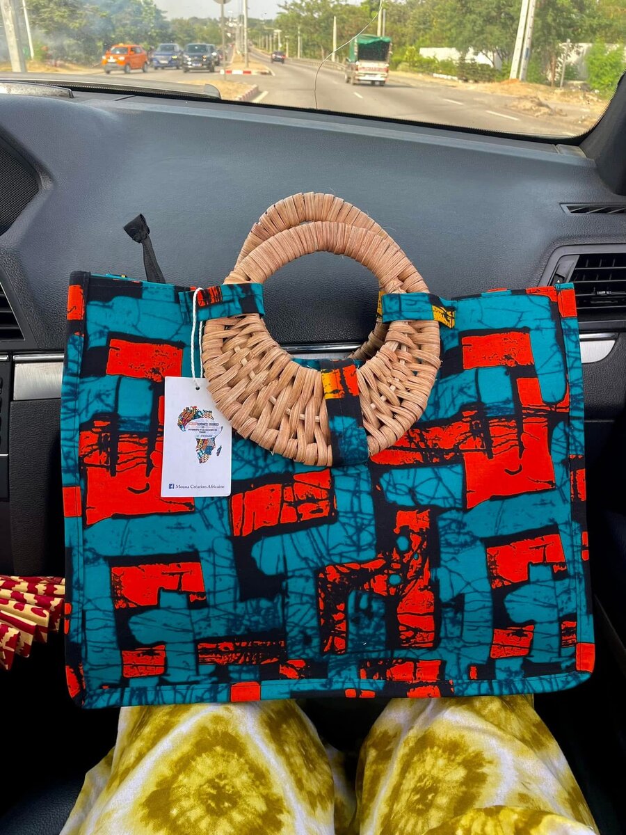 Sac à main en tissu wax