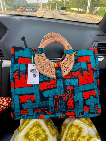 Sac à main en tissu wax