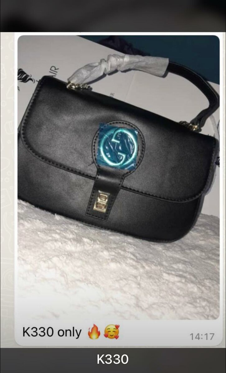 Small black handbag