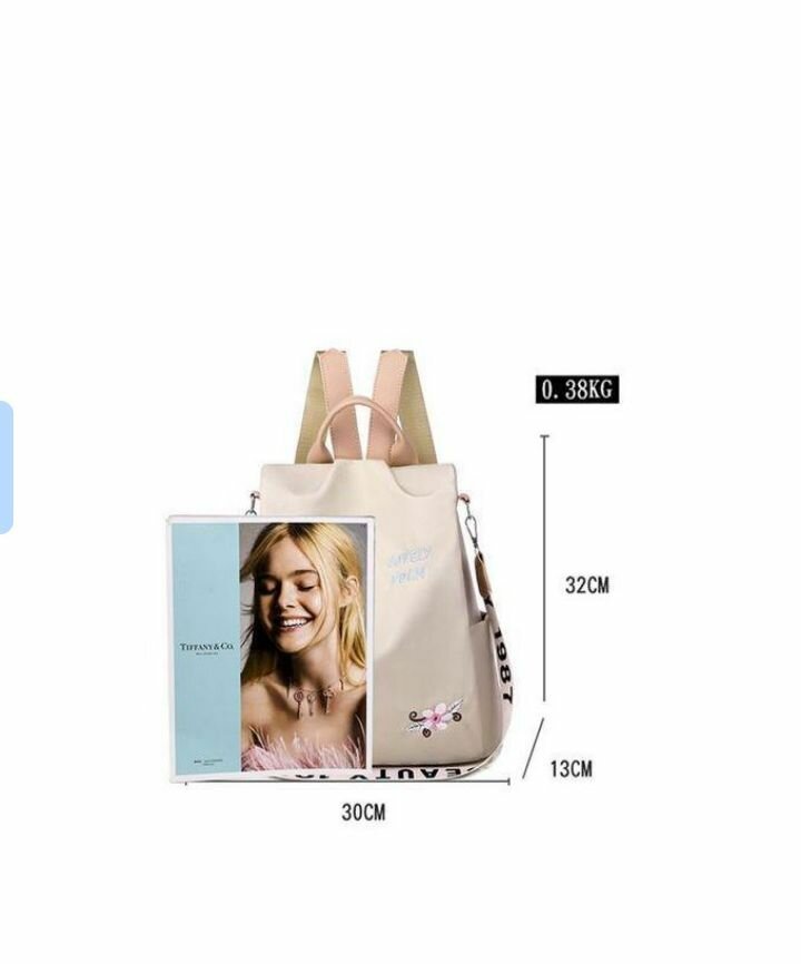 Sac à dos brodé anti-vol