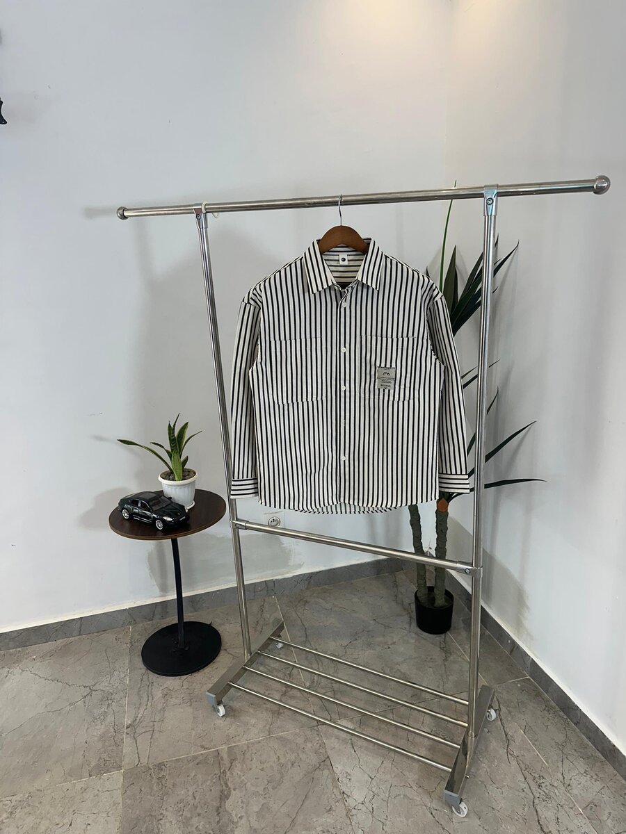 Chemise rayée unisexe