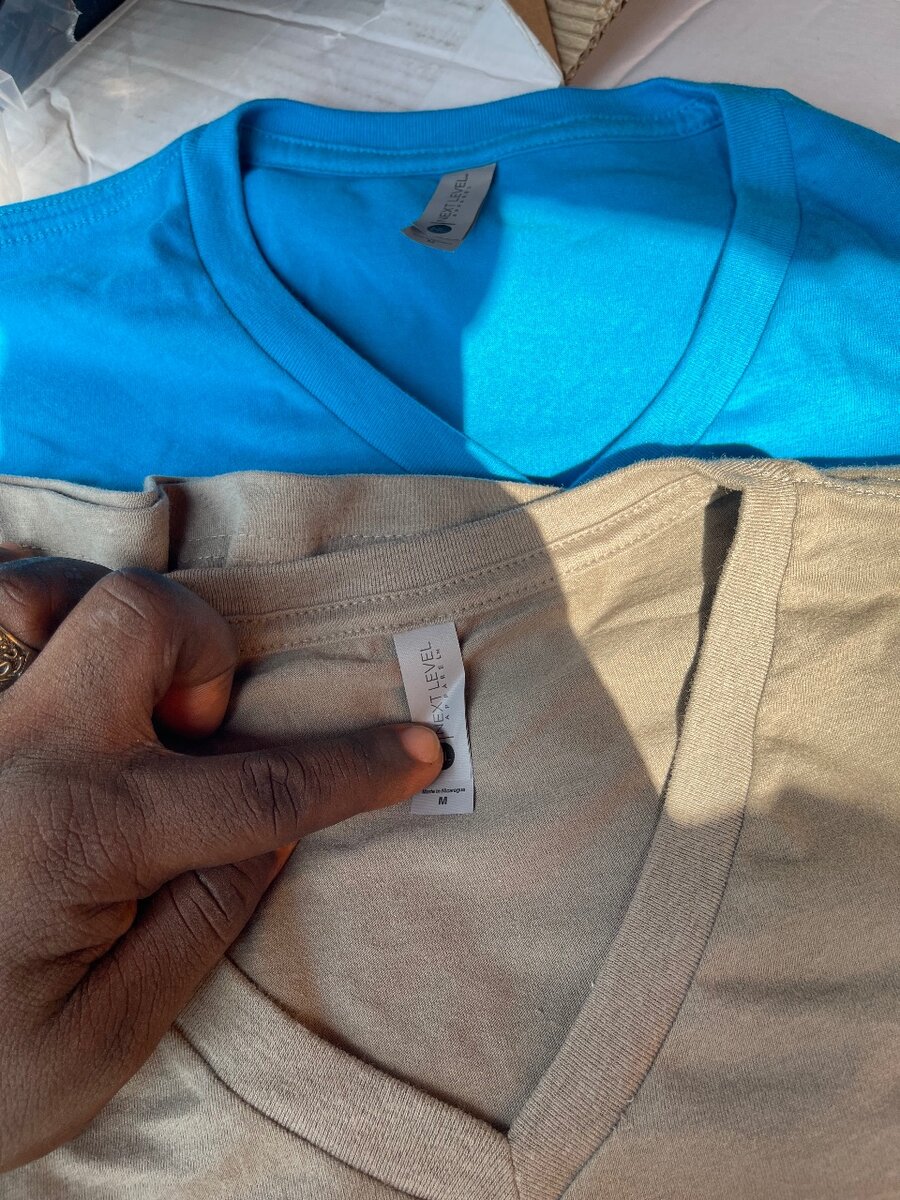 Next Level V neck shirts