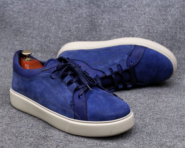 Baskets mode en daim coloré