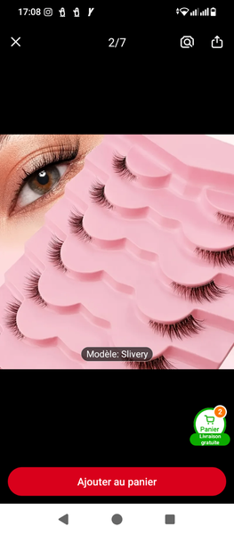 Faux-cils 7 paires Slivery