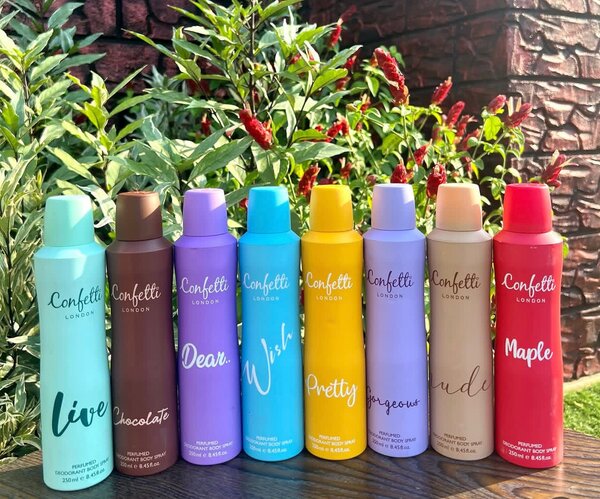 Confetti body spray for ladies