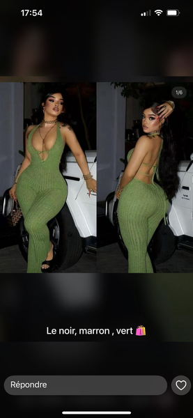 Combinaison verte tendance