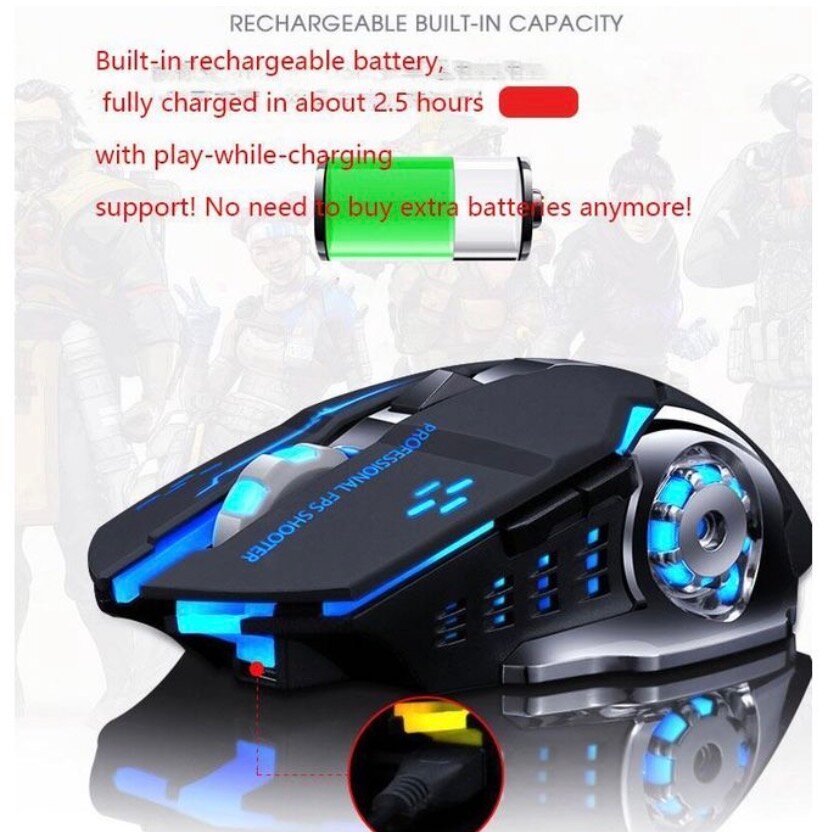 Souris Gamer Rechargeable RGB