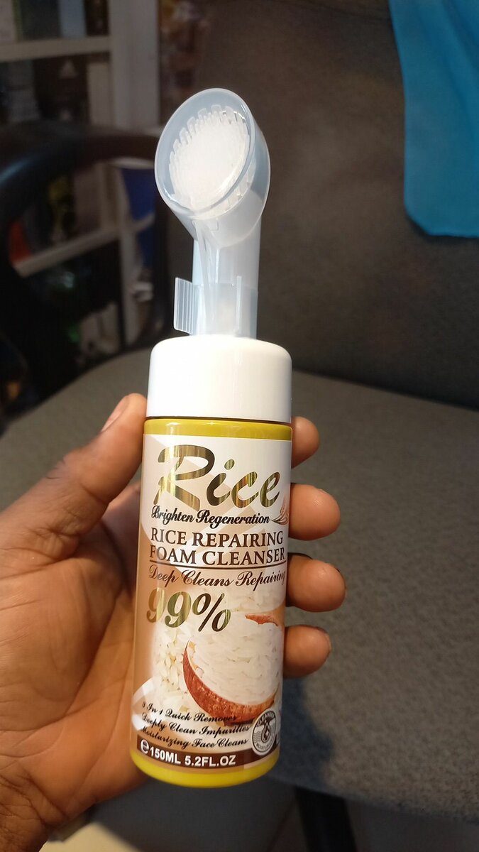 Organic rice foam cleanser