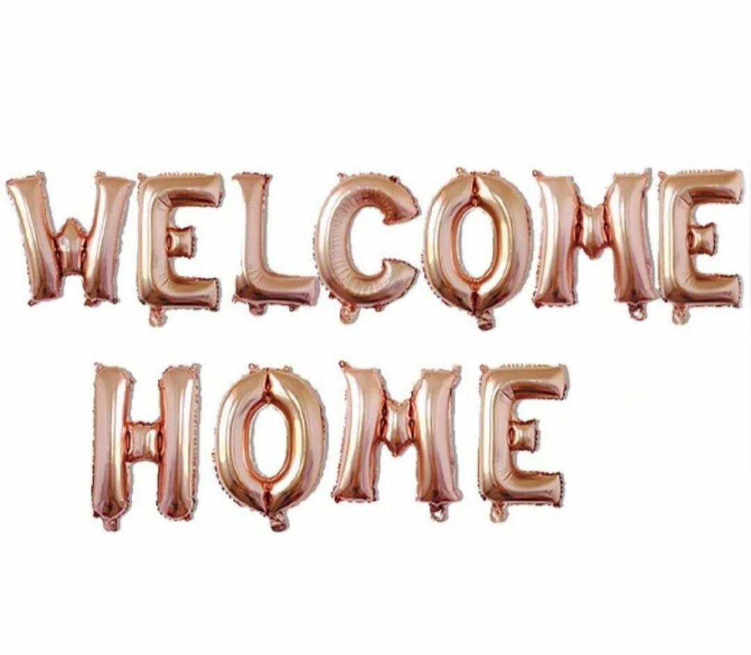 Ballons Lettre "Welcome Home"