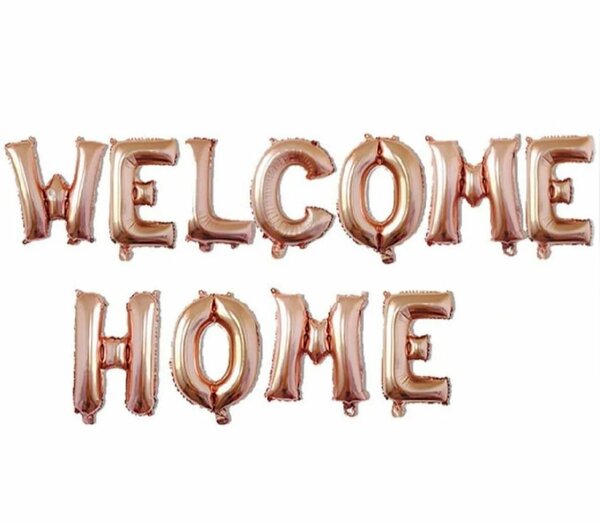 Ballons Lettre "Welcome Home"