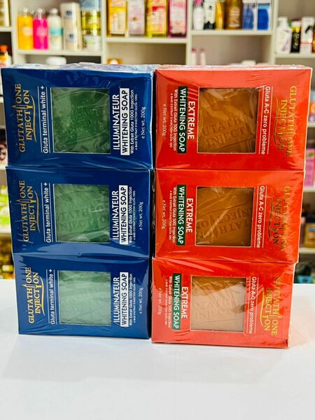 Gluthatione injection whitening soap