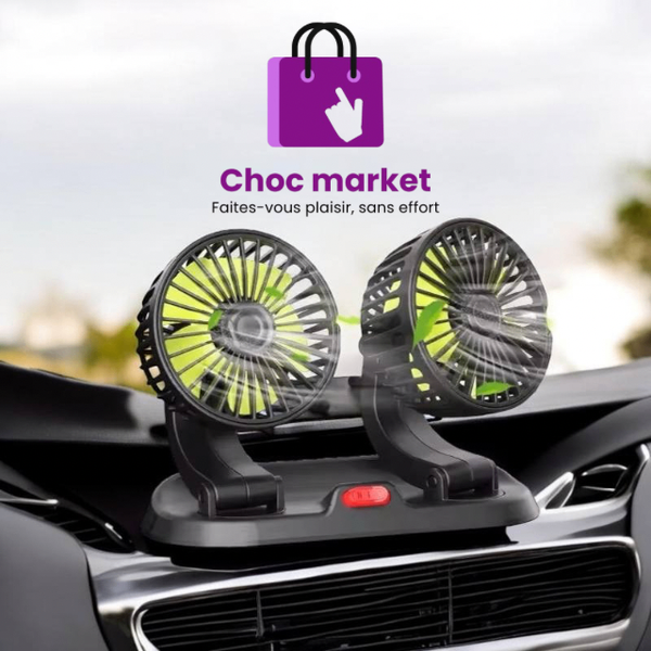 Ventilateur de voiture double