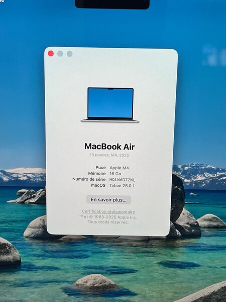 MacBook Air 2025 16GB 256GB