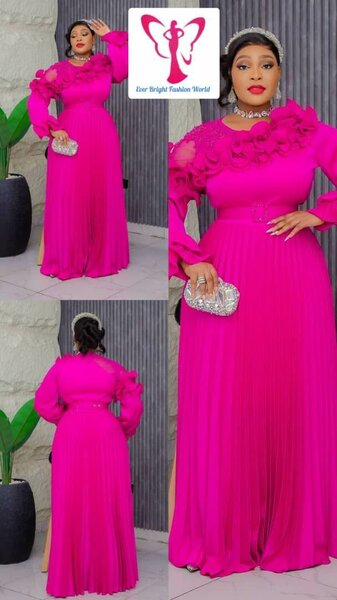 Robe Longue Élegante à Fleurs