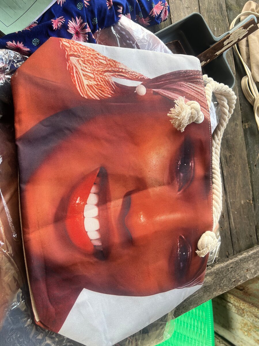 Sac cabas en toile imprimée