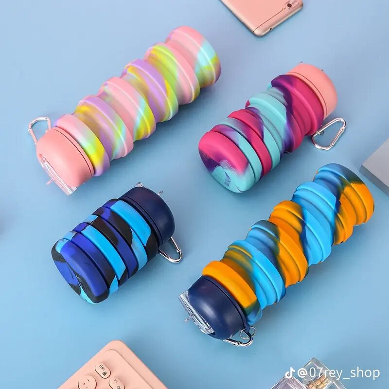 Gourdes pliables multicolores