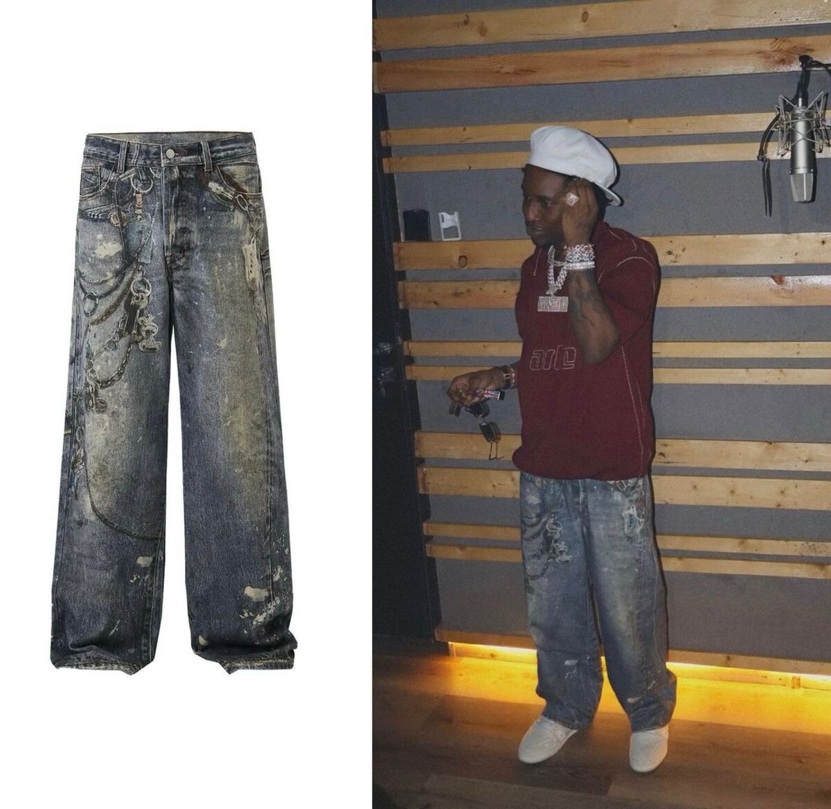 Jeans délavés vintage